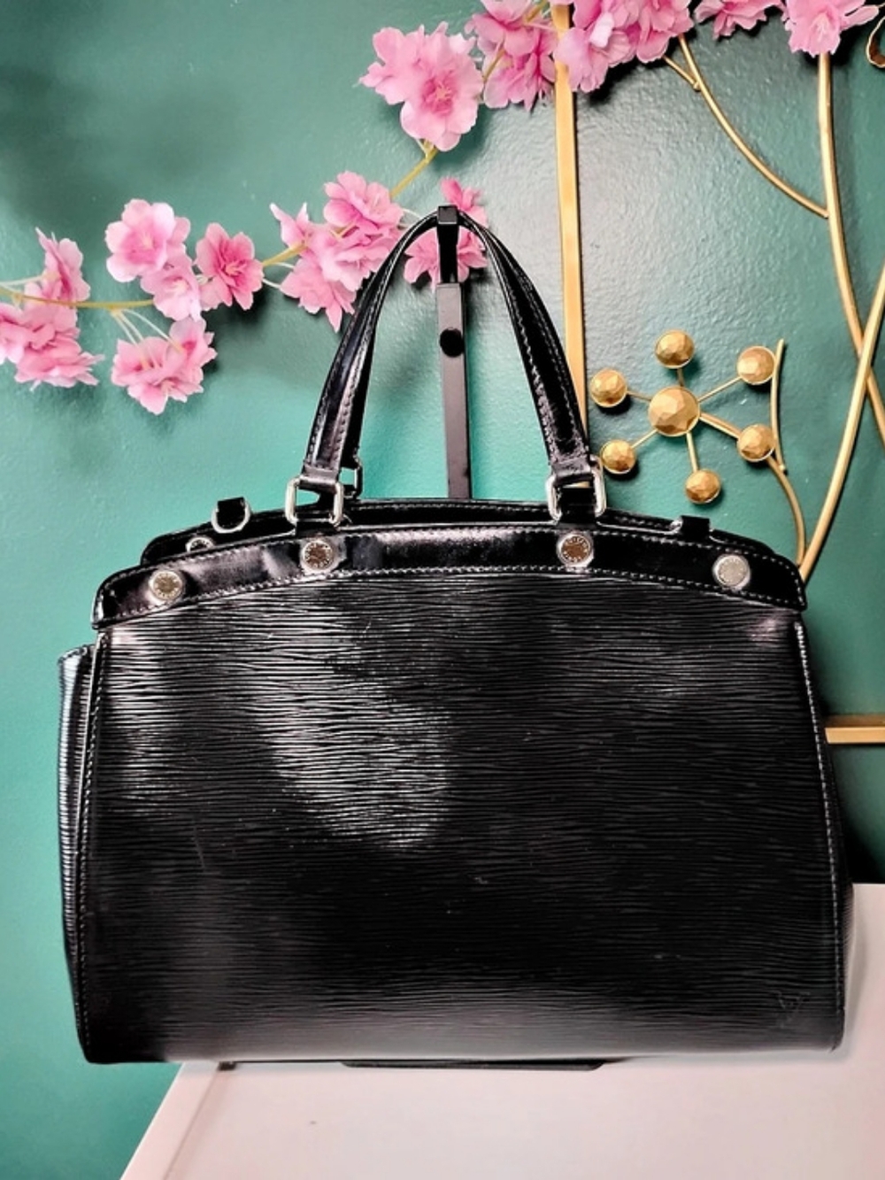 Louis Vuitton Brea Black Epi Leather Satchel